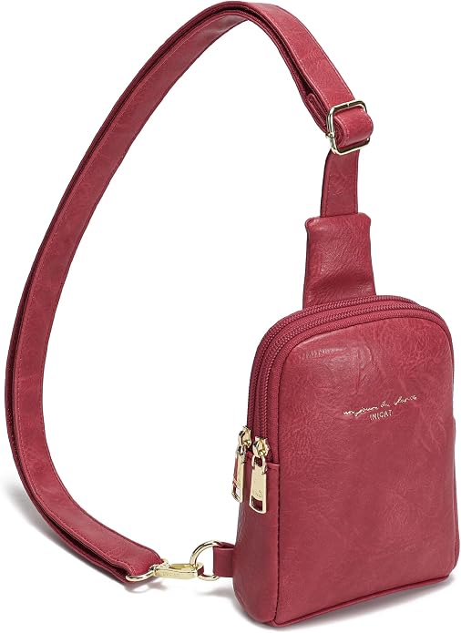 Lightweight Small Crossbody Sling Bag for Women | Mini Travel Purse,Multi-pocket with Card Slots,Durable Vegan Leather,Everyday Carry
