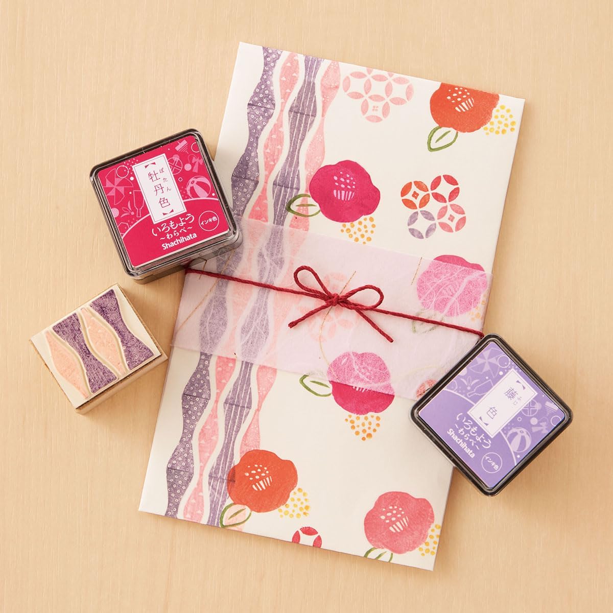 IROMOYO WARABE Stamp PAD, Small Traditional Japanese Ink Colour, Oil-Based Ink pad - Cobalt Blue