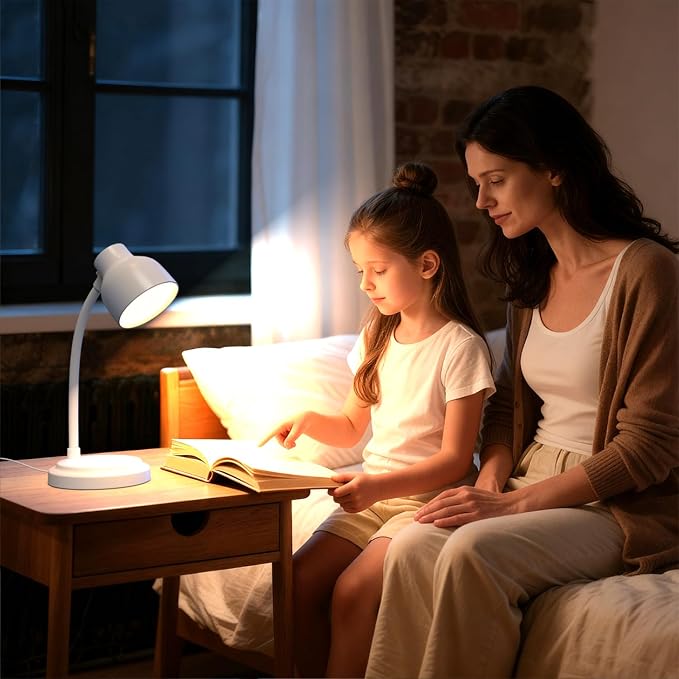 LED Desk Lamp with 96 LEDs,High lumens Table lamp | Desk Lamp for Office Home,4 Brightness Dimmable Flexible Table Lamp,Reading Light for Bedside, Office, and Study Desk Use