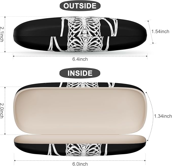 Eyeglasses Case, Portable Hard Shell Protective Case for Glasses, Eyeglass Holder Box for Women with Cleaning Cloth