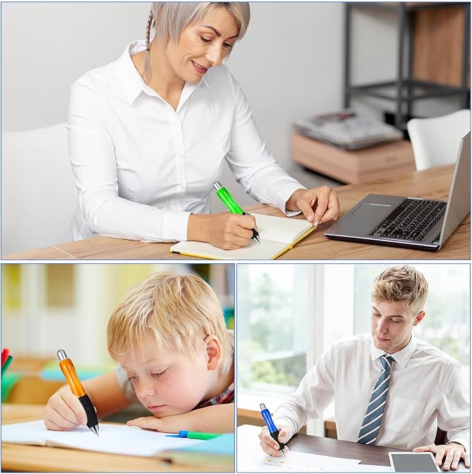 Sibba Weighted Pen For Hand Tremors For Arthritic Hands 3 Set Ergonomic Fine Writing Heavy Pens For Parkinsons Aids Occupational Therapy Pens Arthritis Ballpoint Pen Wrist Weights Hand Grip Strength