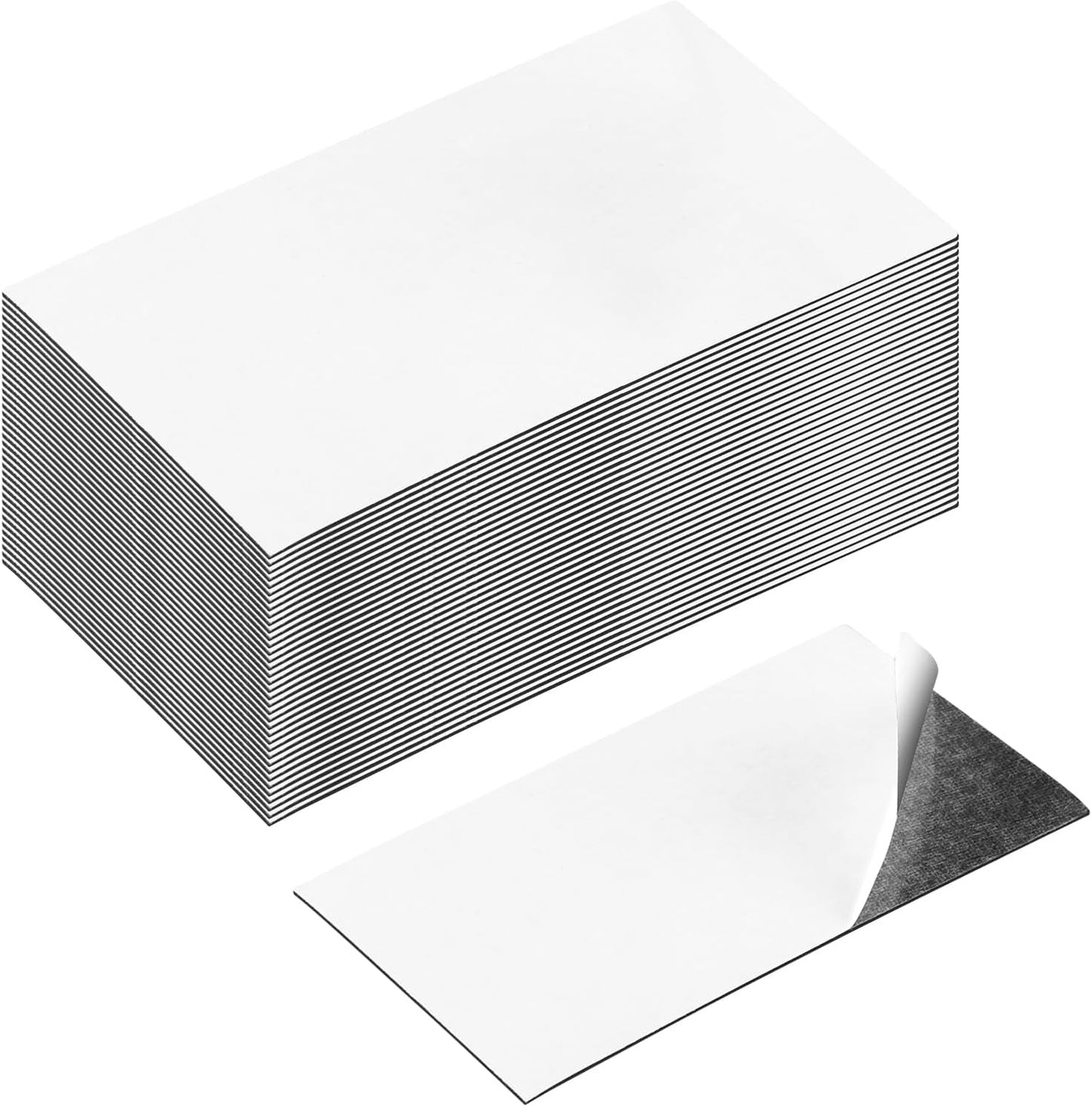 Magnetic Sheets with Adhesive Backing 2 x 3.5 Inch, 200 Packs Business Card Magnets Peel and Stick, Business Cards Customizable, Adhesive Magnetic Sheets, Custom Business Cards Personalized