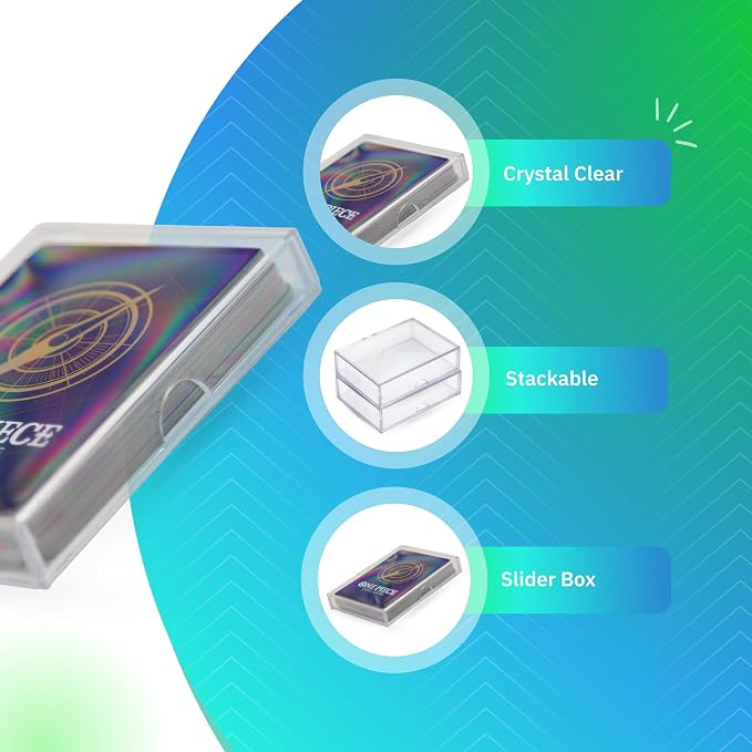 Gary Plastic Packaging 20 Pack Clear Acrylic Card Storage Boxes with Lids - 3 1/2" L x 2 1/2" W x 1/2" H Baseball Card Storage Box, Sports Card Boxes and Magic Card Storage Box - Made in USA