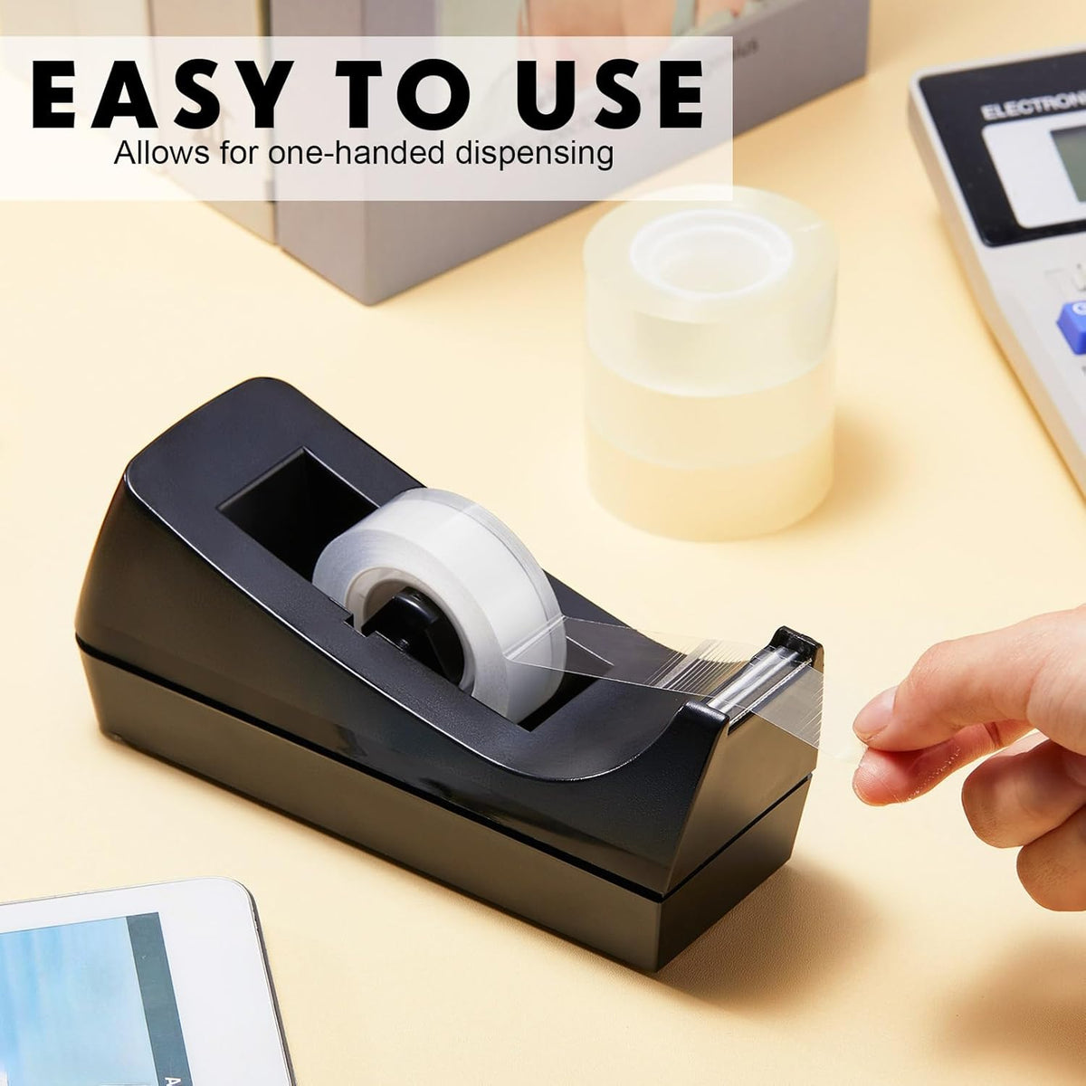 Colarr 30 Pack Desktop Tape Dispenser Non Skid Base Tape Dispensers Desk Tape Dispenser Tape Roll Dispenser for Office Home, Tape Not Included