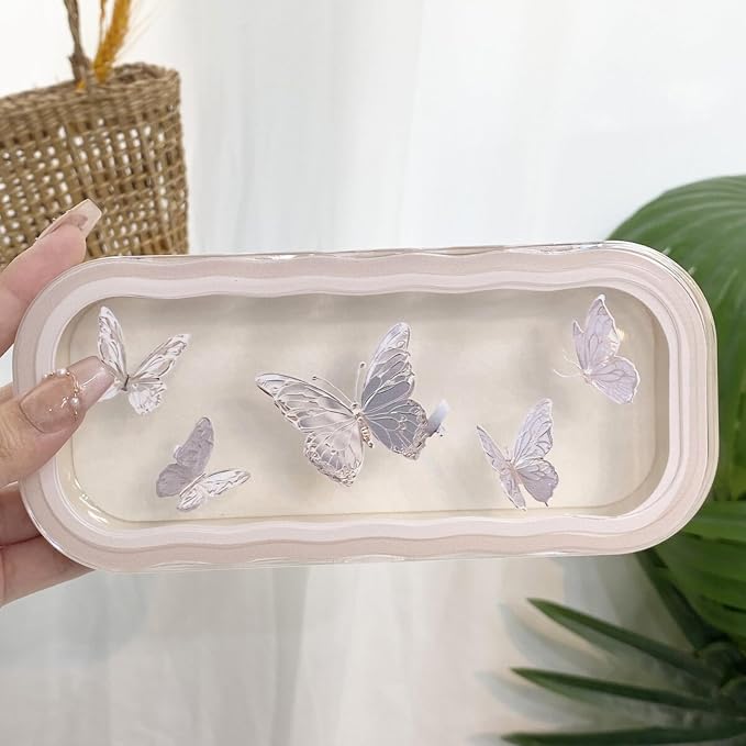 Glasses Case Hard Shell, Clear Eyeglass Case, Cute Holder for Sunglasses and Reading Glasses