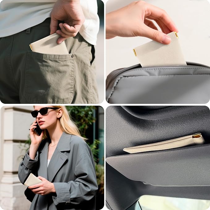 3 pack leather eyewear case PU soft sunglasses bag squeeze top portable lightweight eyewear case for men and women