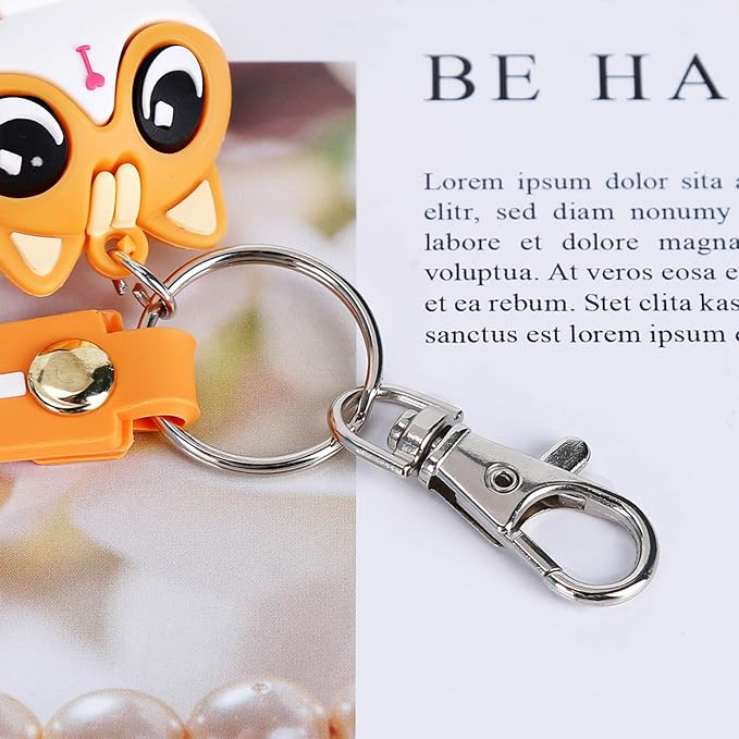100PCS Swivel Snap Hooks with Key Rings, Premium Metal Swivel Lobster Claw Clasps Assorted Sizes (Large, Medium, Small) for Keychain Clip Lanyard, Jewelry Making, Crafts, Silver