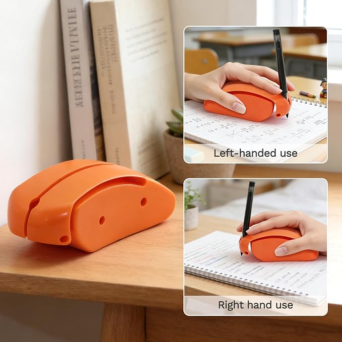 Assistive Writing and Drawing Device, Writing Aids Pen Holder for Essential Tremors, Weak Hand and Low Grip Strength, Improve Writing Stability & Strengthening (Orange)
