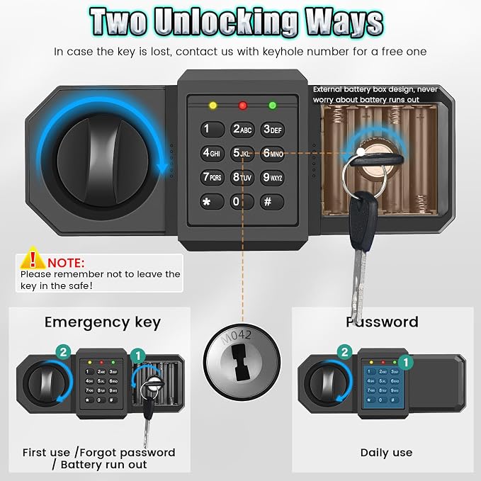 𝟔𝟎 𝐌𝐢𝐧𝐬 Large Heavy Fireproof Waterproof Safe, 7.0 Cuft Alloy Steel Safe with 7 Solid Thicken Lock Bolts, Combination Lock and Fireproof Liner, Anti-Theft Safes for Cash Jewelry Documents