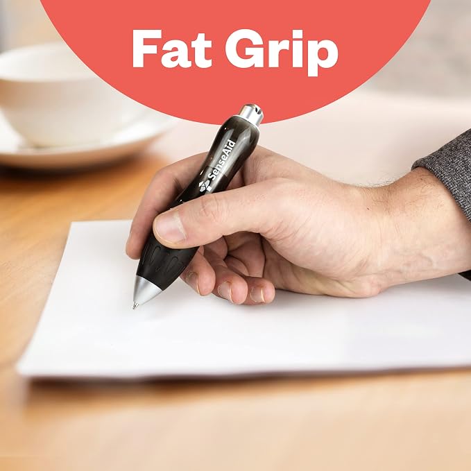 Fat Heavy Weighted Pens (2 Pack) | Large Grip Pens For Arthritis & Tremors