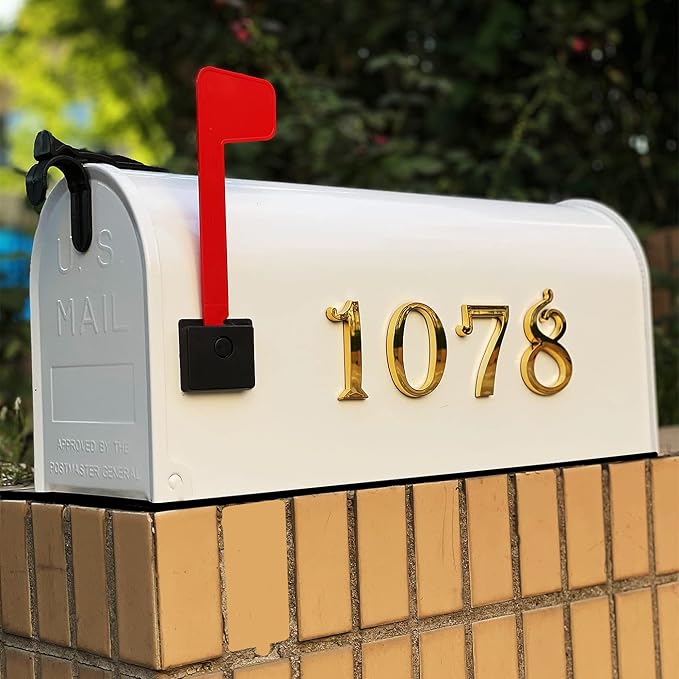 Mailbox Numbers 2 Inch, Self-Stick House Door Address Number Stickers for Aprtment Office Home Room, Waterproof and Durable.(Gold, 2" - Set of 20)