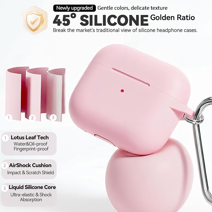 for AirPods 4 Case Pink with 3-in-1 Cleaner Kit & Keychain | Skin-Soft Silicone Drop Protection iPod 4 Case Cute Compatible with Apple Airpods 4th Gen 2024 Cover for Women Girly