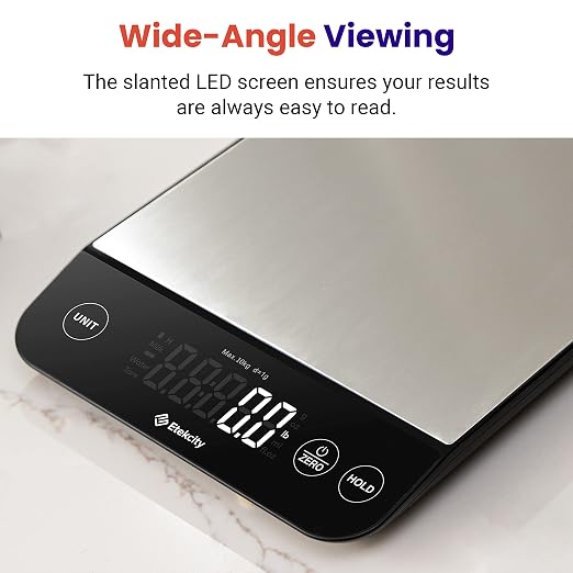 Etekcity 22lb Food Nutrition Scale, Smart Calorie Calculator, Waterproof