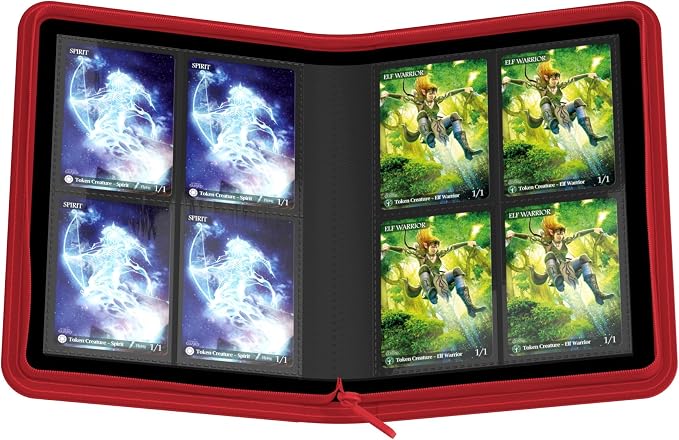 Ultimate Guard Zipfolio 160 – 8 Pocket Xenoskin Red