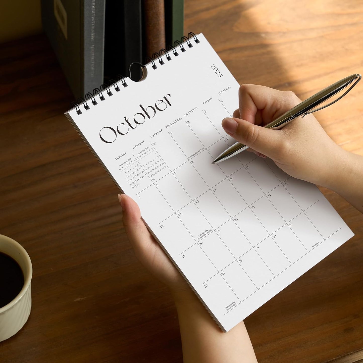 Cabbrix Mini Calendar 2025-2026 Wall Calendar, Vertical 6 x 9 inch Small Calendar July 2025 to December 2026, Easy Planning Little Notepad Calendar for Wall, Desk, Bulletin Board, Simplified