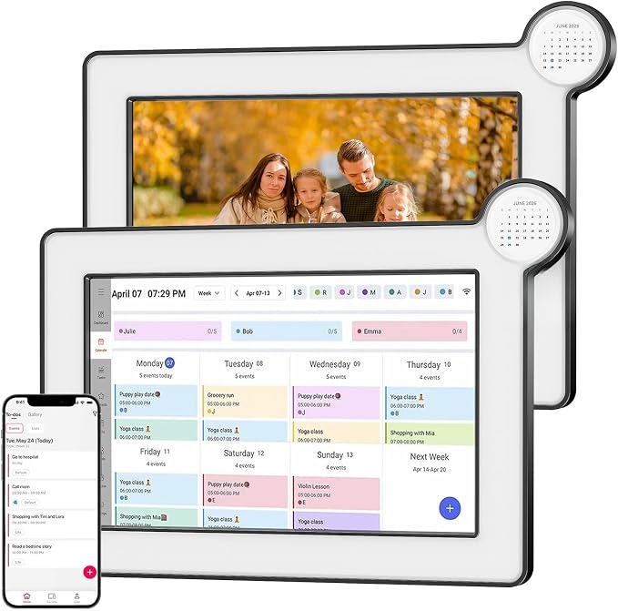 Digital Calendar, Electronic Calendar with 10.1-inch Touch Screen,Smart Calendar for Work and Family Planner, Also Functions As a Digital Picture Frame,Gifts for Women Men, Gifts for Mom Dad