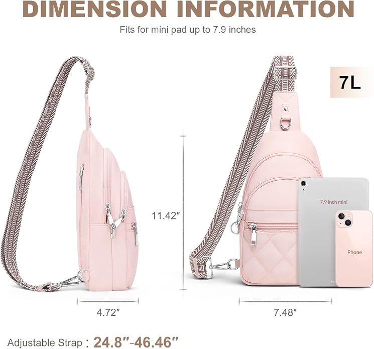 Sling Bag for Women, Anti-Theft RFID Crossbody Purse Travel