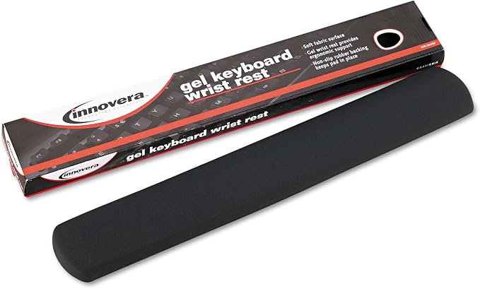 Innovera 50459 Gel Nonskid Keyboard Wrist Rest Gray