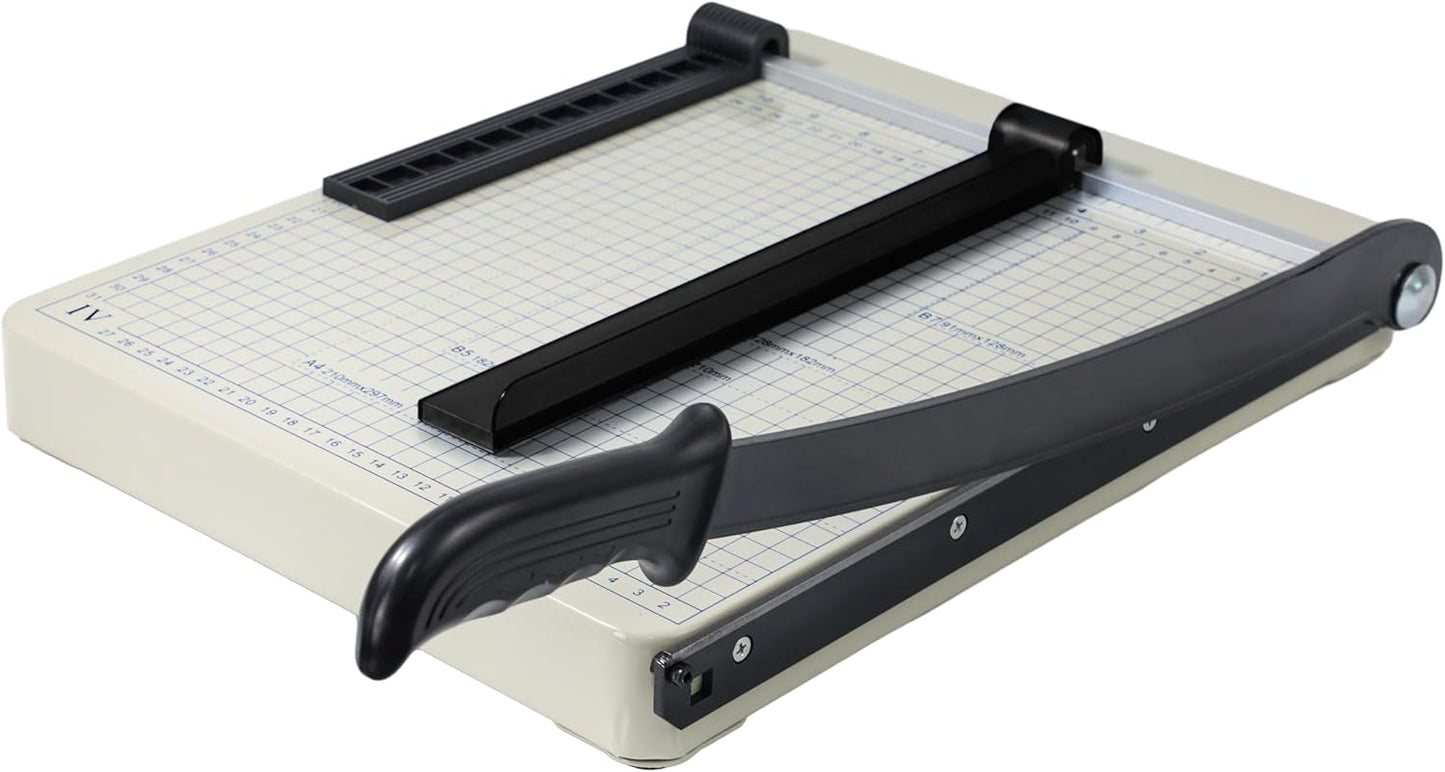 TEXALAN(R) Paper Cutter 12" x 10" Metal Base Trimmer Scrap Booking Guillotine Blade