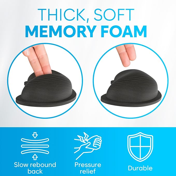 KLIM Mouse & Keyboard Wrist Rest Set - Silky Gel Memory Foam - Ergonomic Wrist Rest for Computer Keyboard, Wrist Pad for Keyboard + Wrist Rest for Mouse - for Gaming and Office - Pain Relief - Black