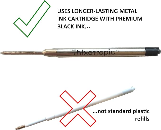 HEAVY Super Big Fat Weighted Pen for Tremors and Parkinson's (Twin Pack) Premium Ink