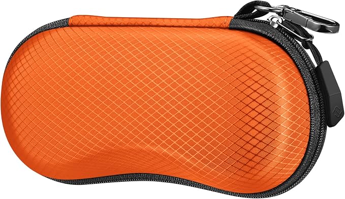 FINTIE Sunglasses Case, Hard EVA Shell Shockproof Sport Glasses Case with Metal Carabiner Travel Zipper Eyeglasses Holder