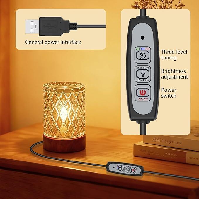 Mini Night Light with Adjustable Brightness,Ambient Lighting,Night Light with Timer, Dimmable Small Night Lamp for Nightstand/Bedroom，Warm Light lamp,Night Lights for Adults