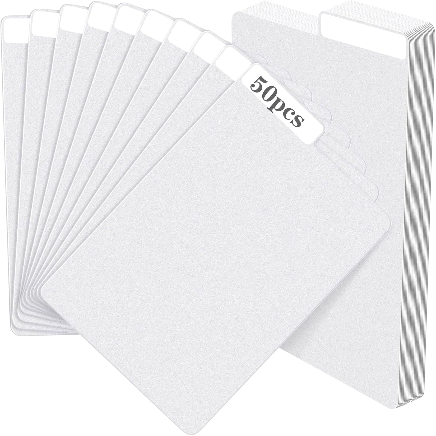 50 Pieces Comic Book Dividers with Tabs,Patient Divider Cards,Card Dividers Comic Book Boards for Storage Boxes 11.22 X 7.24 Inche
