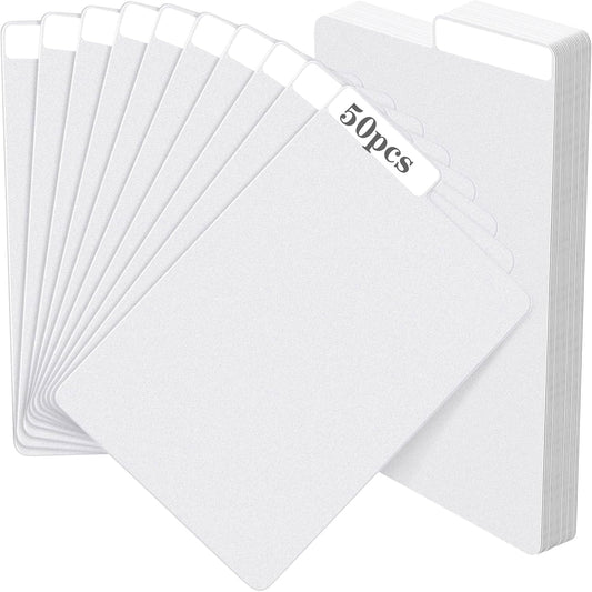 50 Pieces Comic Book Dividers with Tabs,Patient Divider Cards,Card Dividers Comic Book Boards for Storage Boxes 11.22 X 7.24 Inche