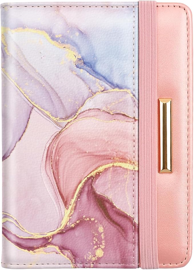 Coco Rossi Passport Holder for Travel Women Slim RFID Passport Cover Wallet | Travel Essentials, Passport Book Holders, Passport Wallet Cover Case, PU Leather, Cute, Thin, Spliced Design, Watercolor