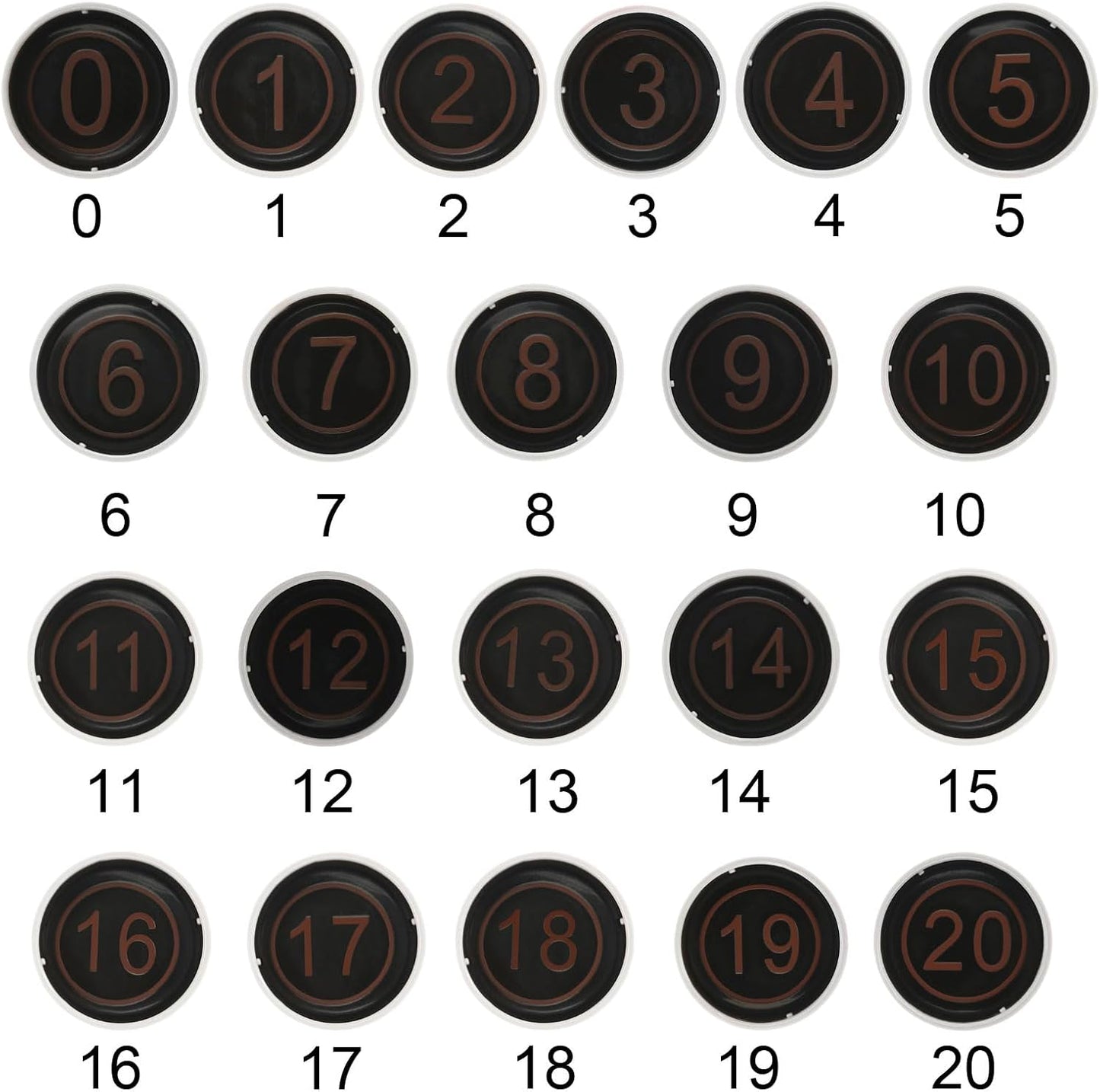 PATIKIL Number Stamps Self Inking, Numeral 12 Number Stamp Teacher Stamp Initial Stamp Ink Stamp for Class Notebook Scrapbooking DIY Craft Style 2, Red Ink
