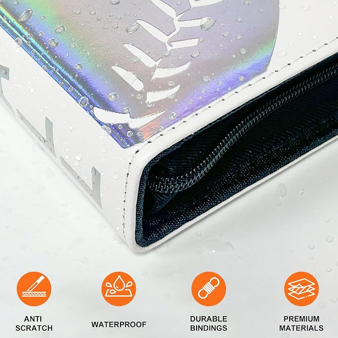900 Pockets Custom Card Binder, DIY Anime Sports Cover Design, Portable Waterproof Storage Album with Removable Sleeves for Baseball Football Soccer One Piece Cards Collectors
