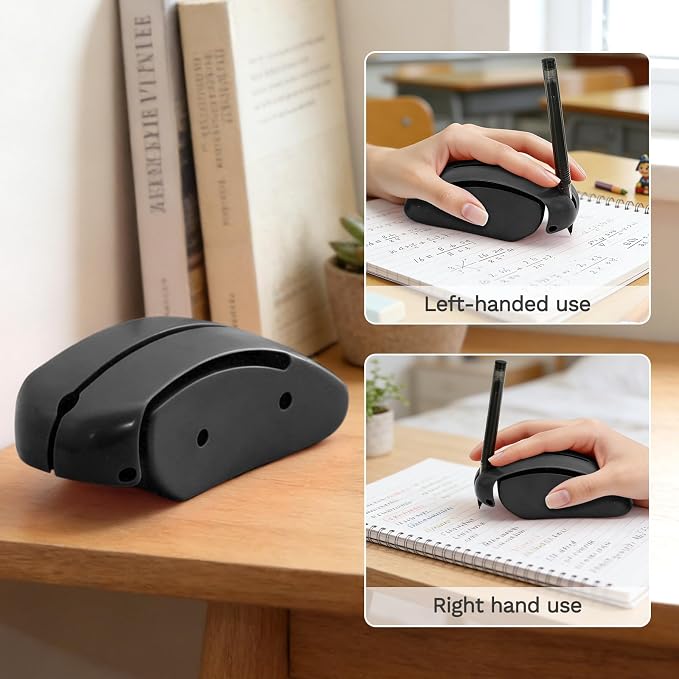 Pen Grips for Adults with Arthritis,Pen Grips for Adults with Arthritis,Assistive Writing and Drawing Device,Writing Aids Pen Holder for Essential Tremors, Weak Hand and Low Grip Strength(Black)