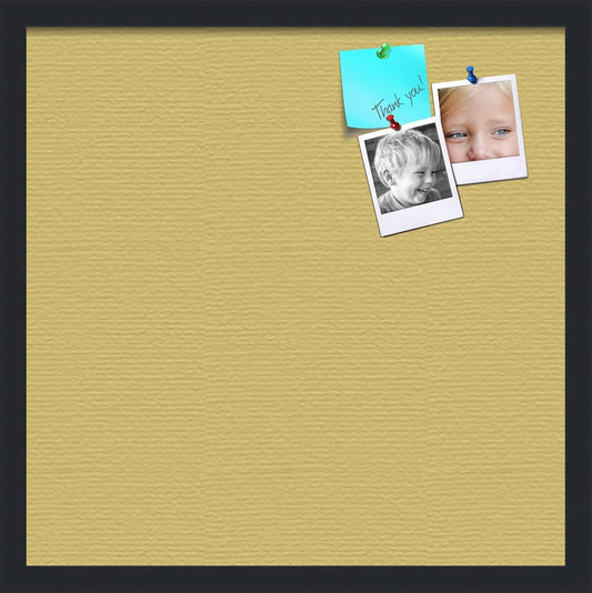PinPix 20x20 Inch Cork Bulletin Board. This Decorative Framed Pin Board Comes with Honey Pastel Design and a Satin Black Frame. Ideal for Home Office Decor or Message Board (PinPix-1810)