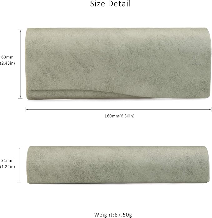 LifeArt Eyeglass Case Hard Shell, Portable Sunglass Case, Fashionable PU Leather Eyeglass Case, Lightweight