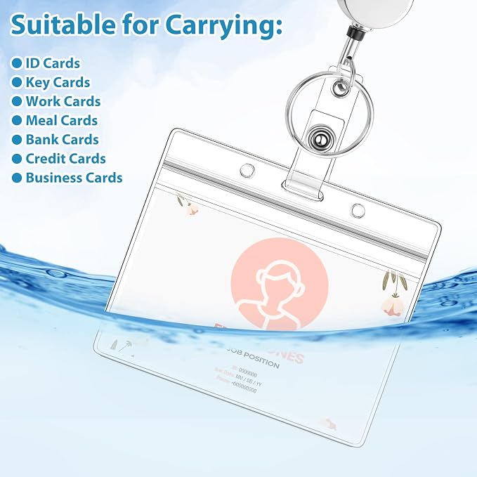 Lanyards for Id Badges 3 Pack Badge Lanyard with 6 Pcs Id Badge Holder Retractable Stainless Steel Teacher Lanyards Cruise Ship Lanyard for Girl Women (Gold, Silver, Bright Blue)