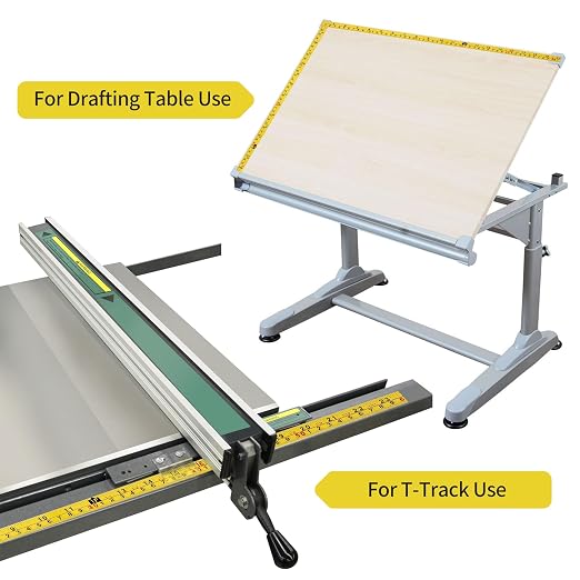 2 Packs Steel Self-Adhesive Measuring Tape, Right to Left Reading | 200cm or 78-Inch Imperial and Metric Tape Measure, 1/2-Inch Peel and Stick Ruler Tape for Woodworking, Drafting Table, Yellow