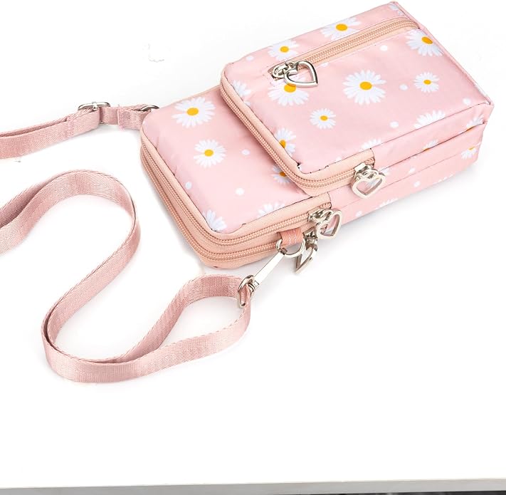 Small Crossbody Bag for Women - Mini Phone Purses with Crossbody Strap and Wallet - Nylon Arm Bag