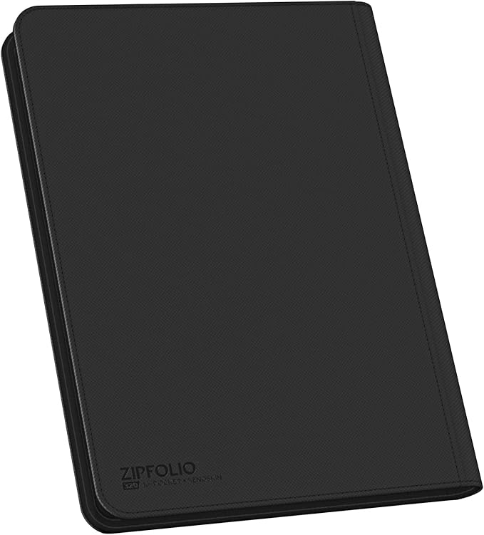 Ultimate Guard Zipfolio 320 – 16 Pocket Xenoskin Black