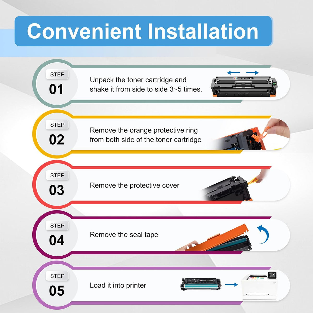 202X Toner Cartridges High Yield 4 Pack Compatible with 202X 202A Toner Cartridges, Works with Color Laser jet Pro MFP M281fdw M281cdw M281fdn M254dw M254dn(Black Cyan Yellow Magenta)