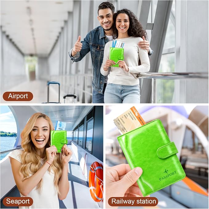 Passport Holder for Travel Essentials Wallet Cover Case Women Men Gift | Passport Holder for Travel Cruise Essentials, Passport Wallet Cover Case Women Men Travel Gifts