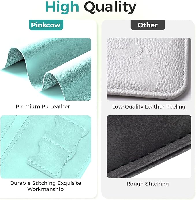 Passport Holder Travel Women Men, Passport Wallet with Airtag Slot, Blue | RFID Blocking PU Leather Passport Holder Cover Case with Card Holder, Pen Slot