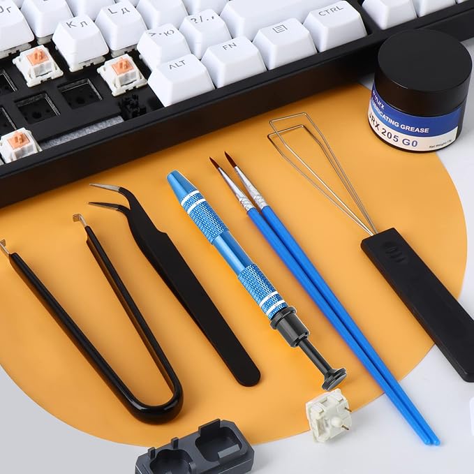 RUNJRX Keyboard Lube Kit JRX 205G0 0.53oz/15g for Mechanical Keyboard Lube, Switch Opener for MX Kailh,Keyboard Tools with Keycap Puller