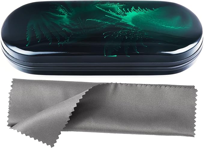 Vemiss Hard Shell Eyeglass Cases, Lightweight Portable Glasses Case for Women Men