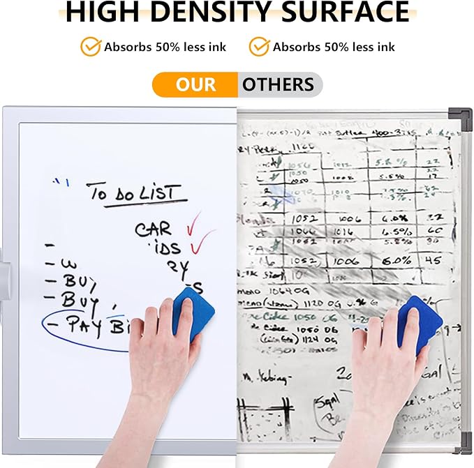Small Dry Erase White Board,Magnetic Desktop Whiteboard with Stand | Dry Eease Board Mini Easel Double Sided on Table Top with Holder for Kids Drawing, Teacher Instruction