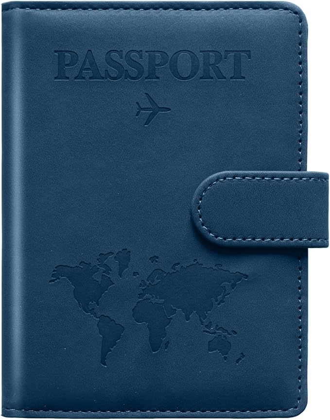 Passport Holder for Travel Women and Men RFID Passport Holder with Card Slots Holder Passport Case Passport cover Passport Wallet Travel Essentials and Accessories