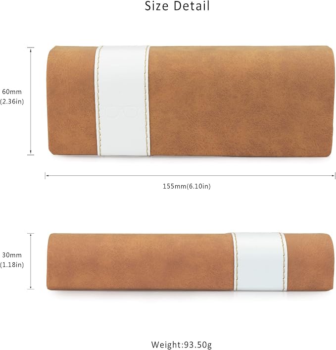 LifeArt Eyeglass Case Hard Shell, Portable Sunglass Case, Fashionable PU Leather Eyeglass Case, Lightweight
