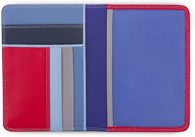 mywalit Leather Travel Passport Cover | Royal | 3 Cards, Notes And Transparent Passport Section