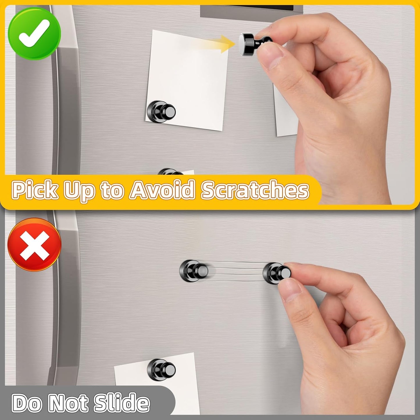 VNDUEEY 120 Pack Black Fridge Magnets, Whiteboard Magnets, Small and Strong Magnet Refrigerator, Locker Magnet for Kitchen, Office, School, Adults