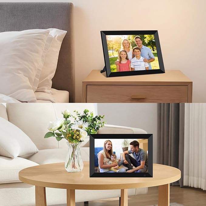 32GB FRAMEO 10.1 Inch Smart WiFi Digital Photo Frame 1280x800 IPS LCD Touch Screen, Auto-Rotate Portrait and Landscape, Built in 32GB Memory, Share Moments Instantly via Frameo App from Anywhere